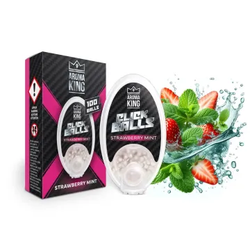 Capsule aromatizante Aroma King - Căpșuni cu mentă - 100 buc