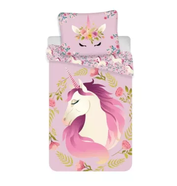 Lenjerie de pat Unicorn flowers 140/200, 70/90